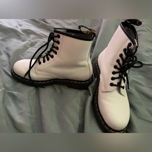 White Dr. Martins size 8 women’s